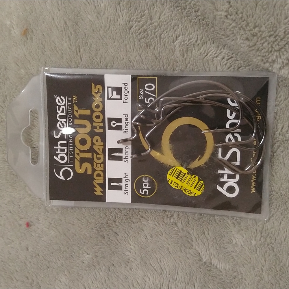 6TH SENSE STOUT WIDEGAP HOOKS  5pc